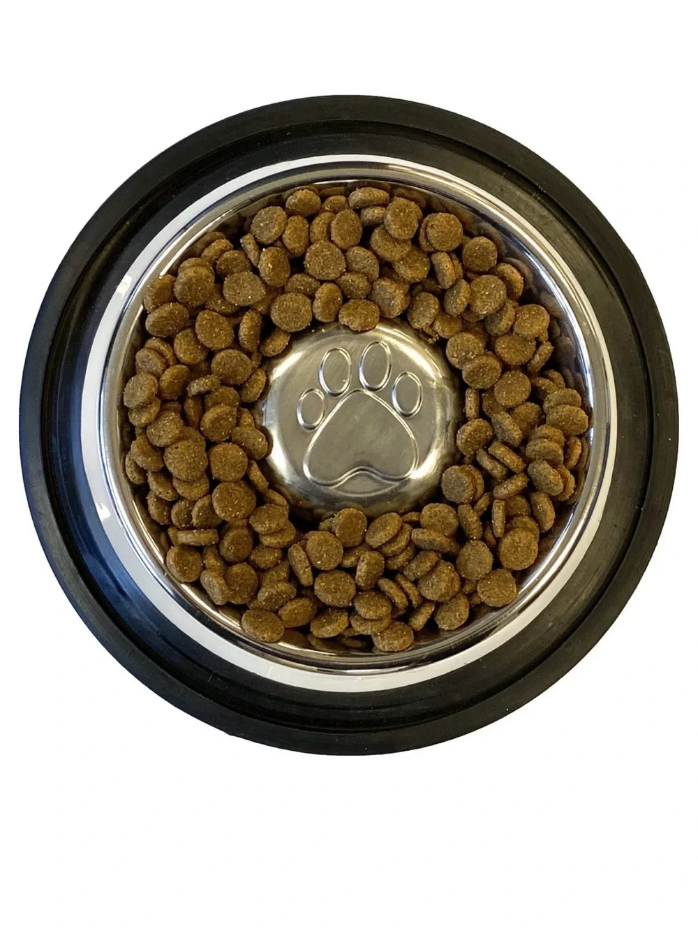 Neater Pets Non-Skid Non-Tip Stainless Steel Slow Feeder Dog Bowl, 2-cup